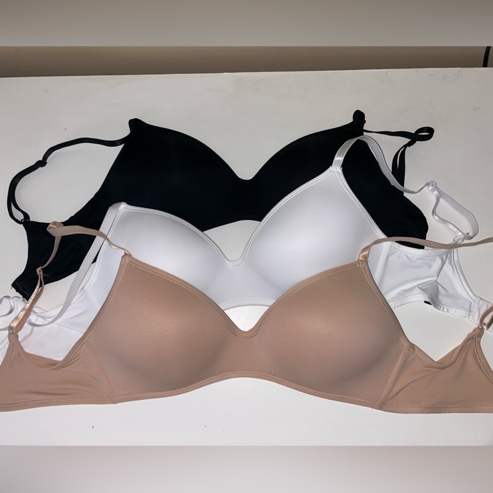 Pack of 3 wireless bras (34C)